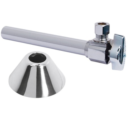 Brasscraft BrassCraft 1/2 in. Sweat outlets X 3/8 in. Compression outlets Brass Shut-Off Valve KTCS40BX C